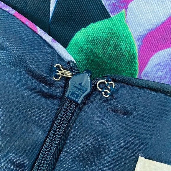 Rachel Allan Womens 4 A-Line Colorful Floral Lined Skirt - Picture 8 of 9